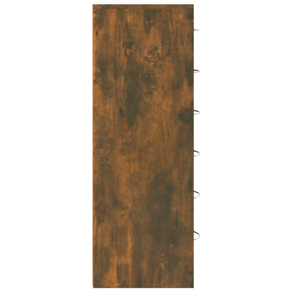 vidaXL Servantă cu 6 sertare, stejar fumuriu, 50x34x96 cm, lemn vidaXL Servantă cu 6 sertare, stejar fumuriu, 50x34x96 cm, lemn