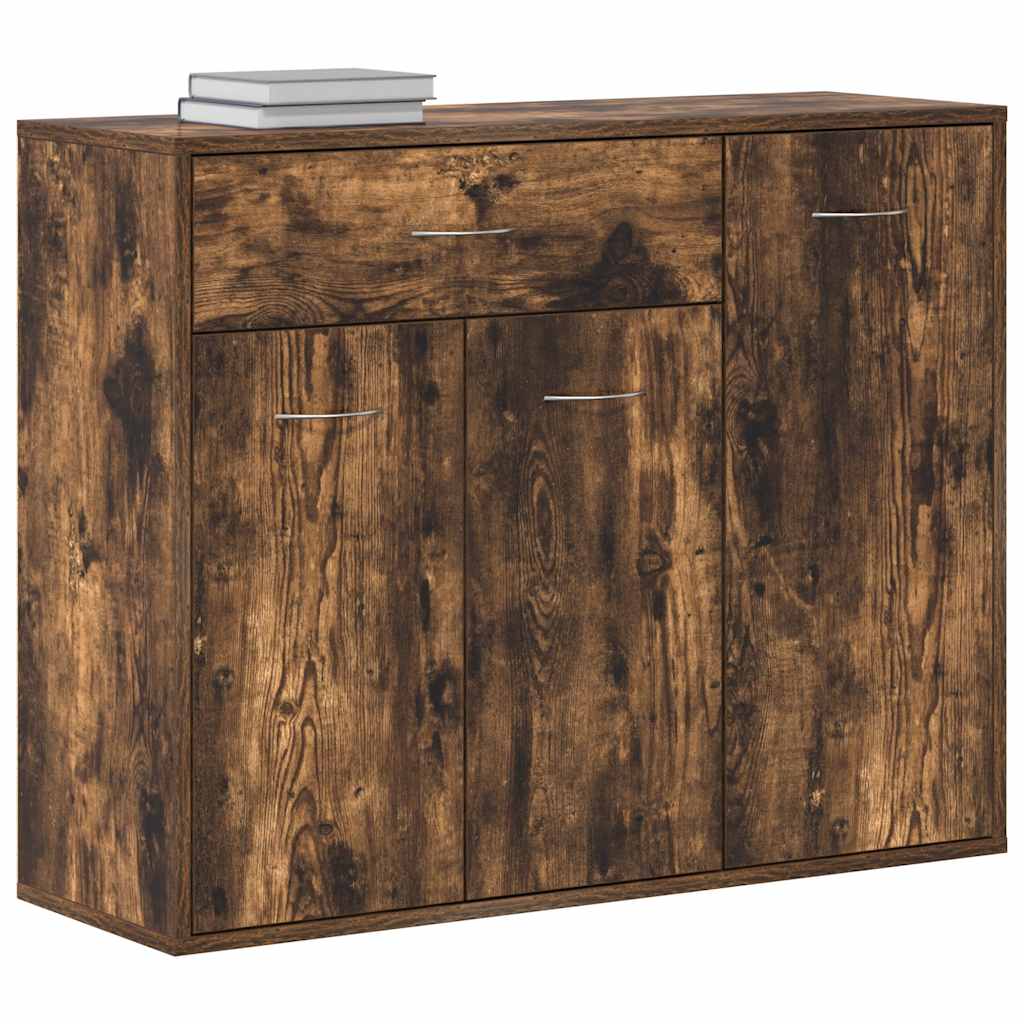 vidaXL Servantă, stejar fumuriu, 88x30x70 cm, lemn prelucrat vidaXL Servantă, stejar fumuriu, 88x30x70 cm, lemn prelucrat