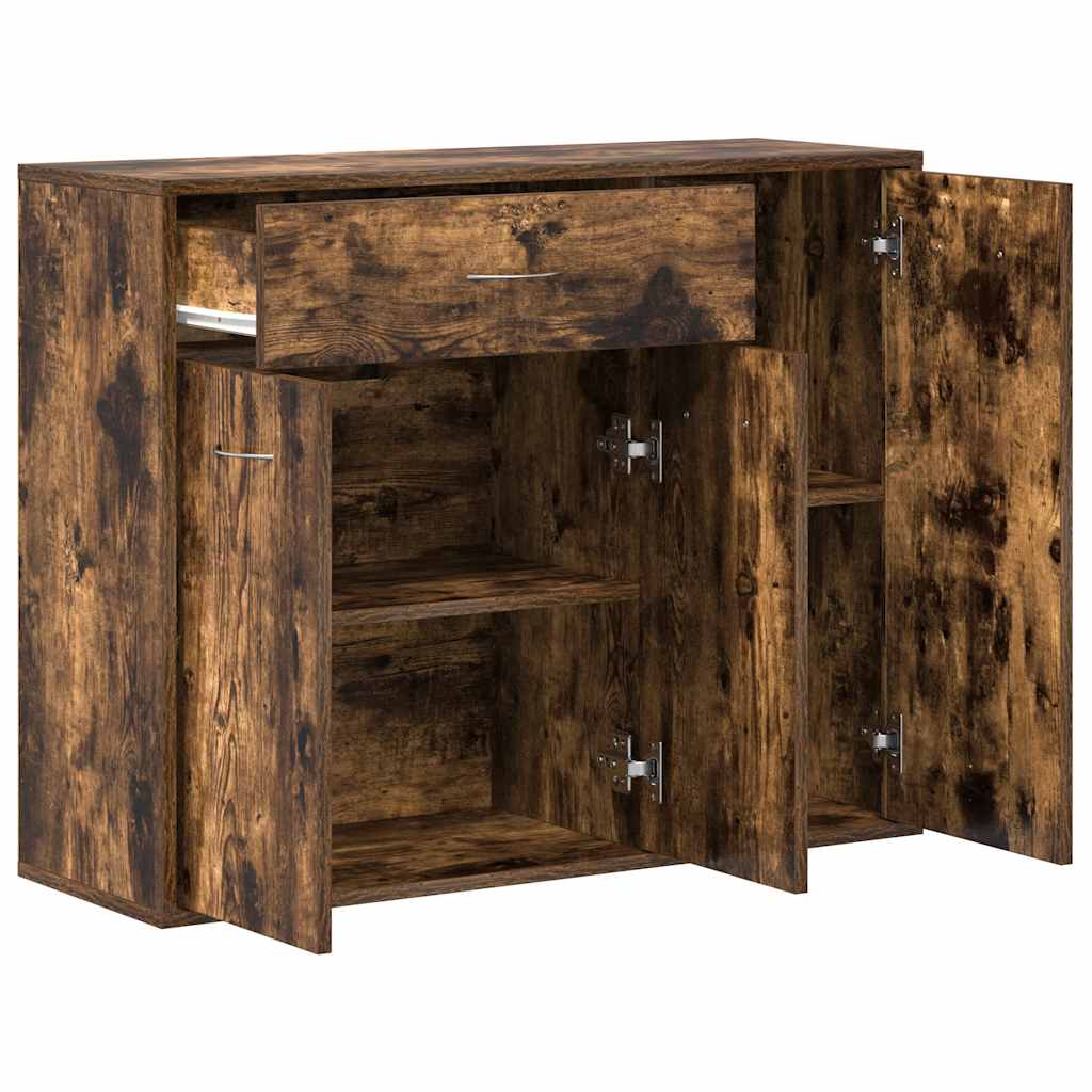 vidaXL Servantă, stejar fumuriu, 88x30x70 cm, lemn prelucrat vidaXL Servantă, stejar fumuriu, 88x30x70 cm, lemn prelucrat
