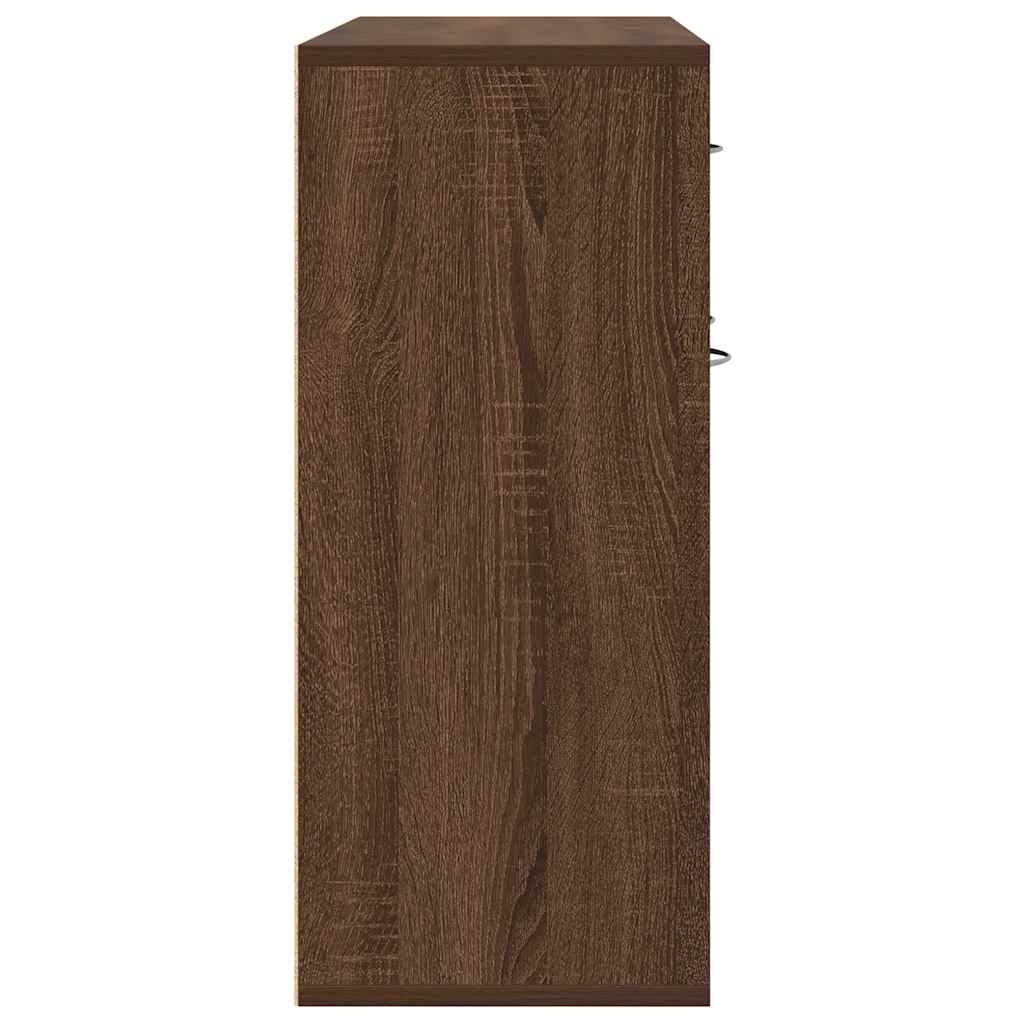 vidaXL Servantă, stejar maro, 88x30x70 cm, lemn prelucrat