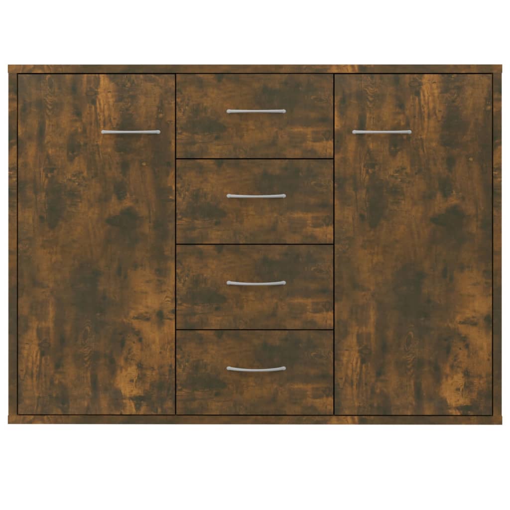 vidaXL Dulap lateral, stejar fumuriu, 88x30x65 cm, lemn compozit