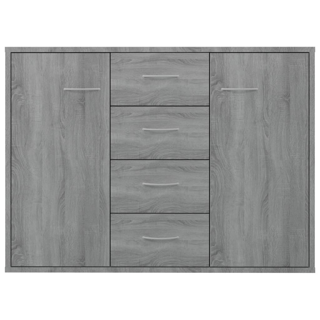 vidaXL Servantă, sonoma gri, 88x30x65 cm, lemn compozit