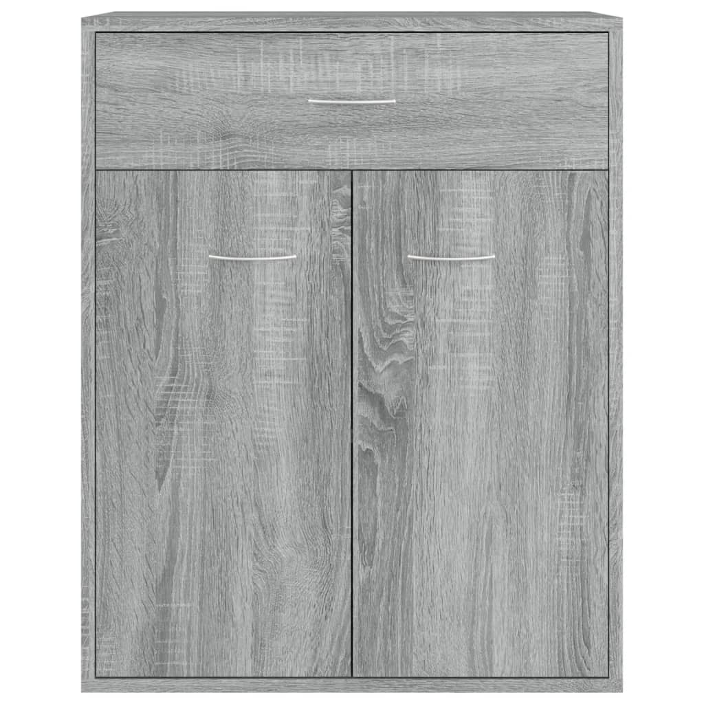 vidaXL Servantă, sonoma gri, 60x30x75 cm, lemn prelucrat
