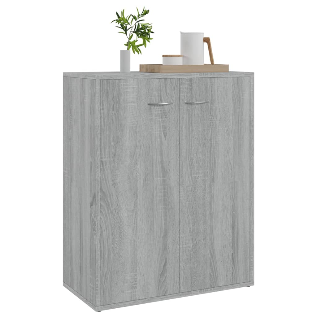 vidaXL Servantă, gri sonoma, 60x30x75 cm, lemn compozit vidaXL Servantă, gri sonoma, 60x30x75 cm, lemn compozit