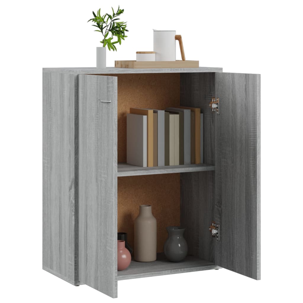 vidaXL Servantă, gri sonoma, 60x30x75 cm, lemn compozit vidaXL Servantă, gri sonoma, 60x30x75 cm, lemn compozit