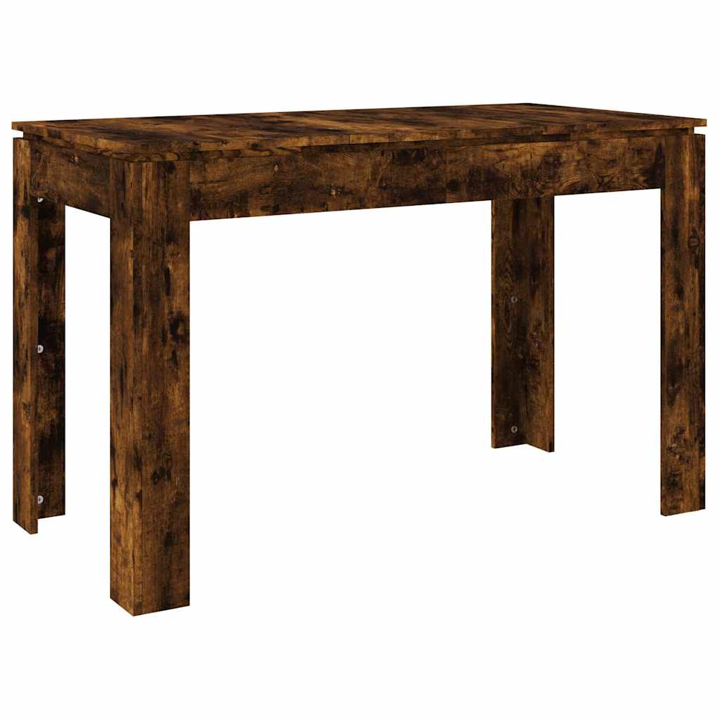 vidaXL Masă de bucătărie, stejar fumuriu, 120x60x76 cm, lemn prelucrat