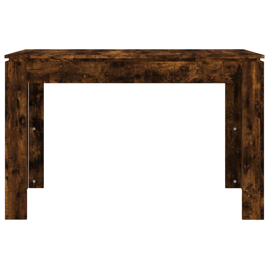 vidaXL Masă de bucătărie, stejar fumuriu, 120x60x76 cm, lemn prelucrat