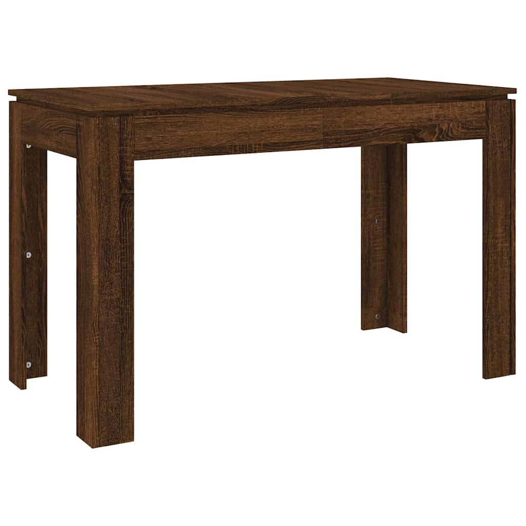 vidaXL Masă de bucătărie, stejar maro, 120x60x76 cm, lemn prelucrat