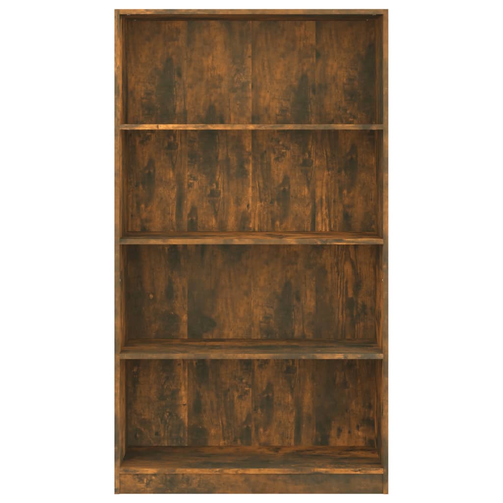 vidaXL Bibliotecă 4 niveluri stejar fumuriu 80x24x142 cm lemn compozit vidaXL Bibliotecă 4 niveluri stejar fumuriu 80x24x142 cm lemn compozit