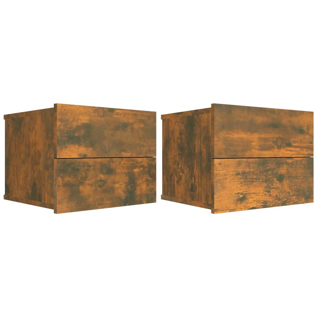 vidaXL Noptiere, 2 buc., stejar fumuriu, 40x30x30 cm, lemn prelucrat vidaXL Noptiere, 2 buc., stejar fumuriu, 40x30x30 cm, lemn prelucrat