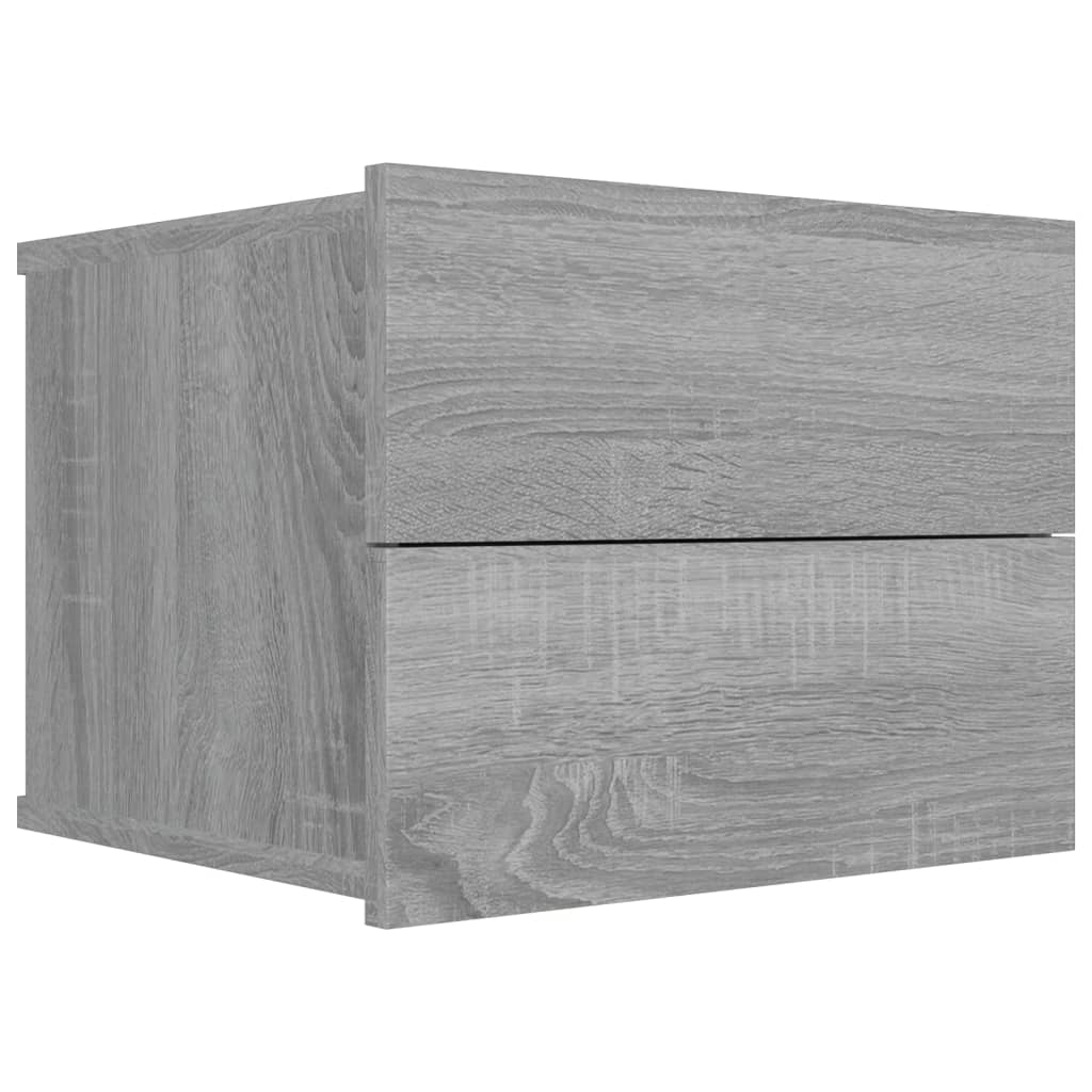 vidaXL Noptiere, 2 buc., gri sonoma, 40x30x30 cm, lemn prelucrat vidaXL Noptiere, 2 buc., gri sonoma, 40x30x30 cm, lemn prelucrat