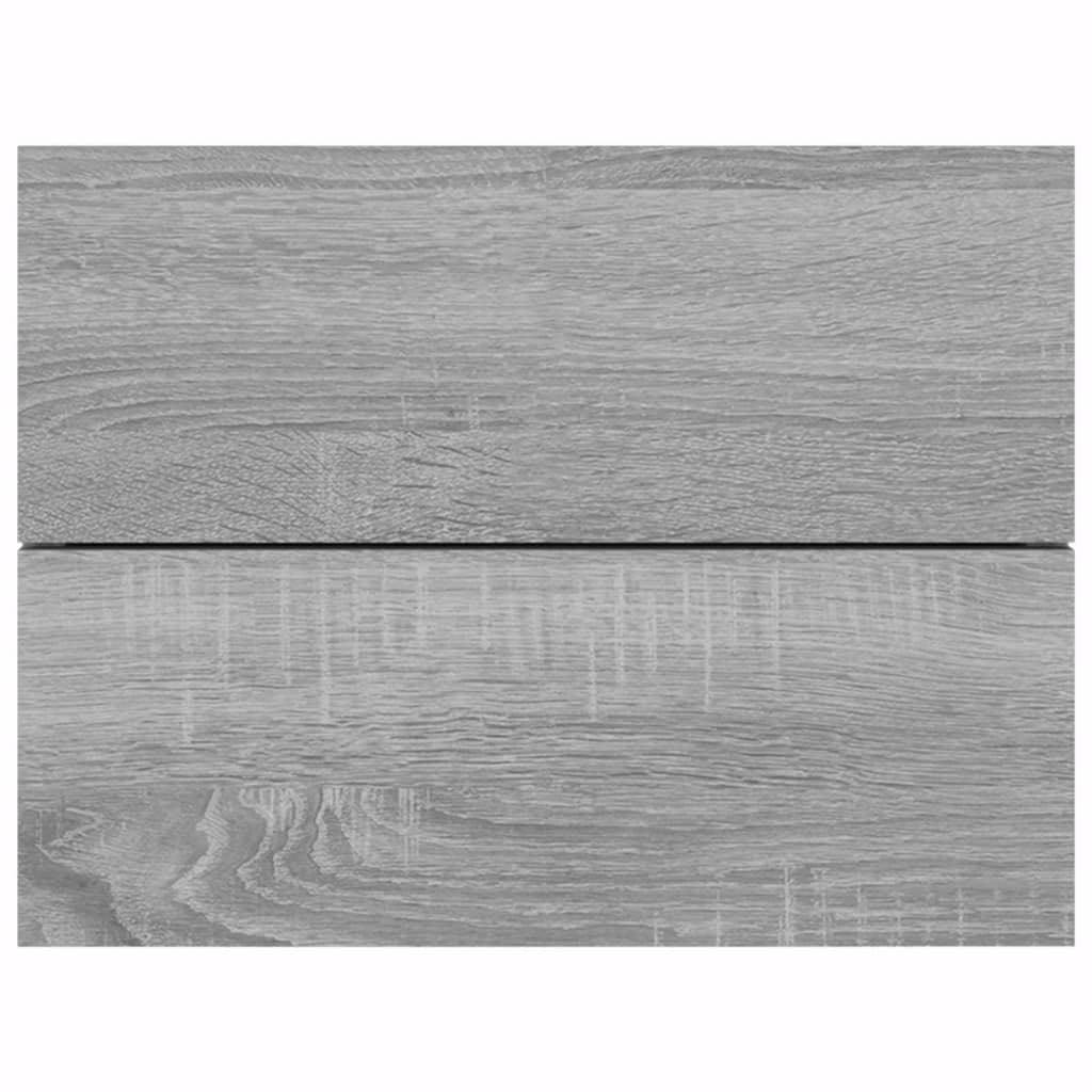 vidaXL Noptiere, 2 buc., gri sonoma, 40x30x30 cm, lemn prelucrat vidaXL Noptiere, 2 buc., gri sonoma, 40x30x30 cm, lemn prelucrat