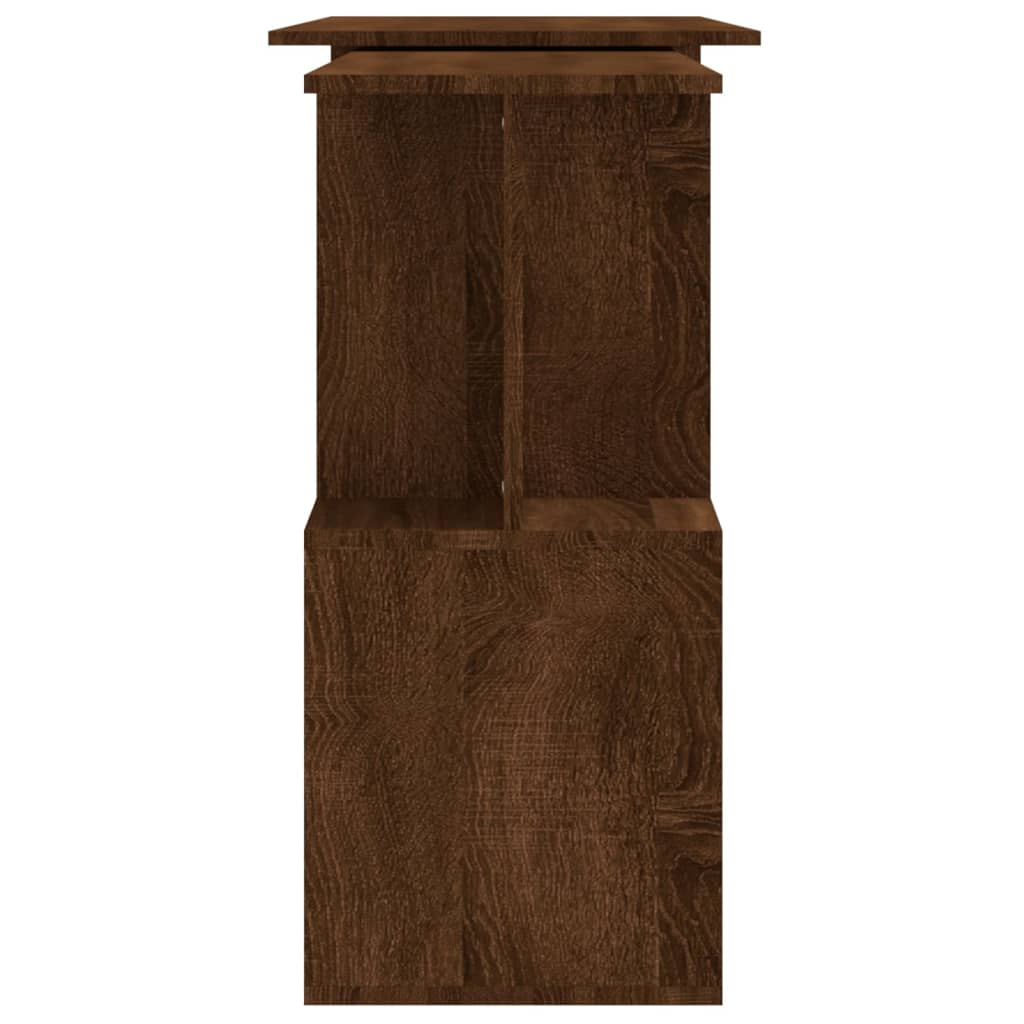 vidaXL Birou de colț, stejar maro, 200x50x76 cm, lemn prelucrat