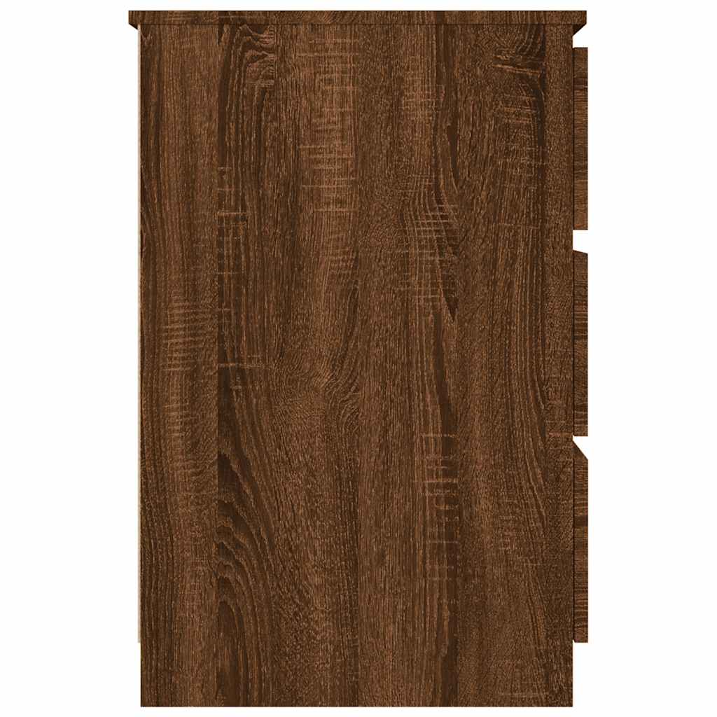 vidaXL Birou, stejar maro, 140x50x77 cm, lemn prelucrat