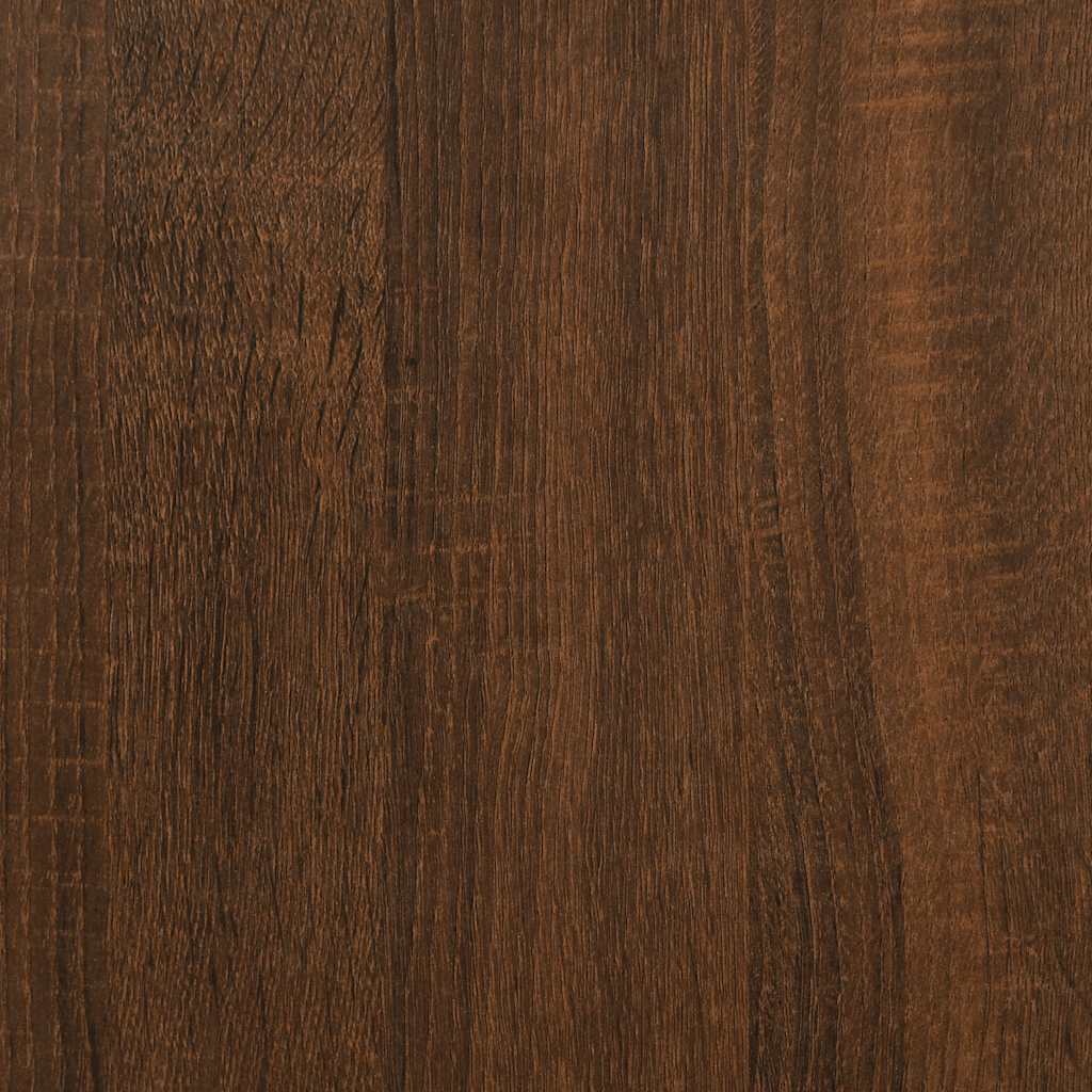 vidaXL Birou, stejar maro, 140x50x77 cm, lemn prelucrat