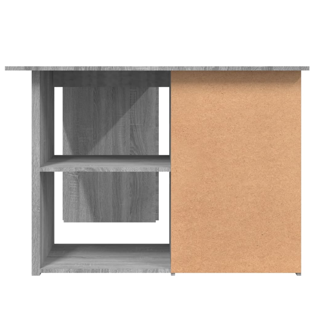 vidaXL Birou de colț, gri sonoma, 145x100x76 cm, lemn prelucrat