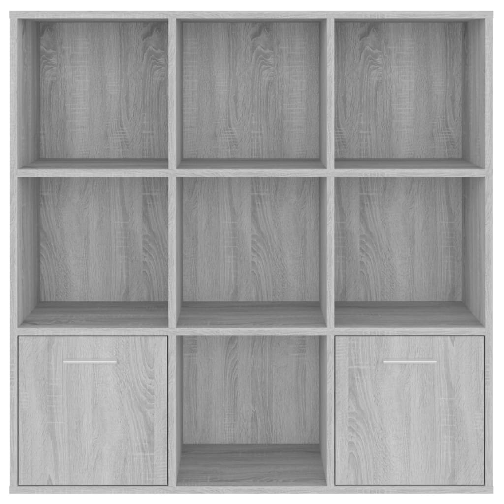 vidaXL Bibliotecă, gri sonoma, 98x30x98 cm