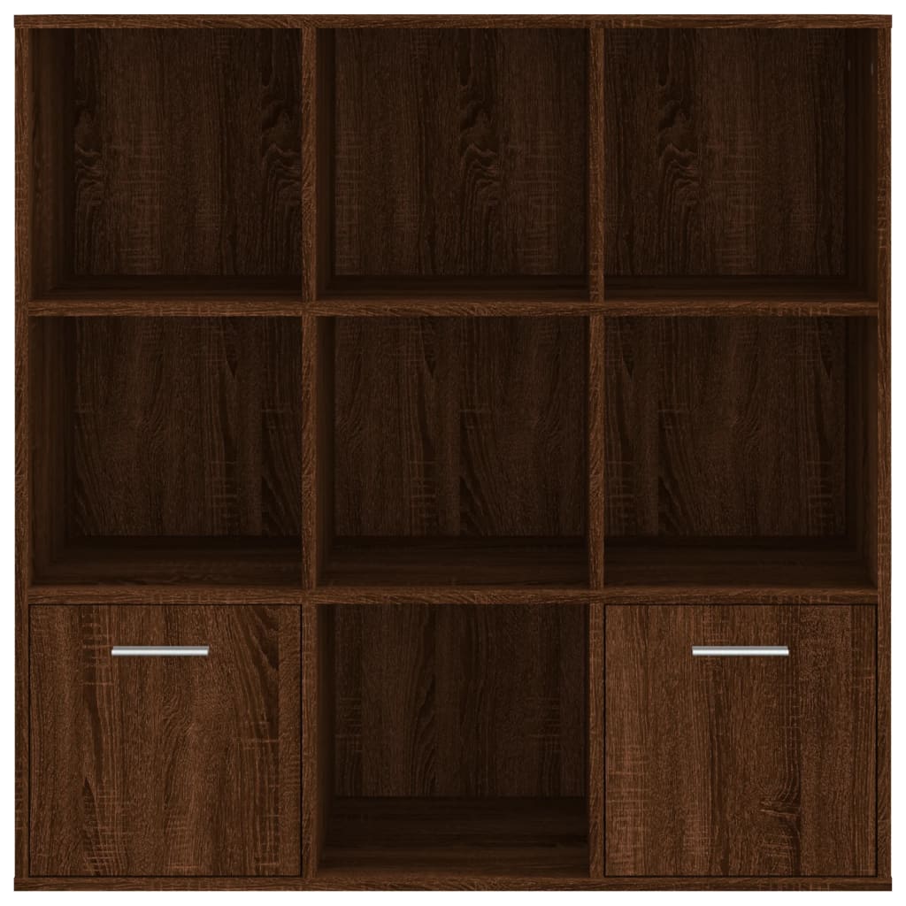 vidaXL Bibliotecă, stejar maro, 98x30x98 cm vidaXL Bibliotecă, stejar maro, 98x30x98 cm