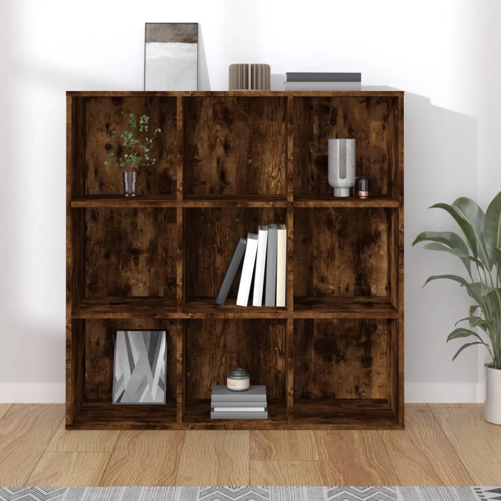 vidaXL Bibliotecă, stejar fumuriu, 98x29x97,5 cm