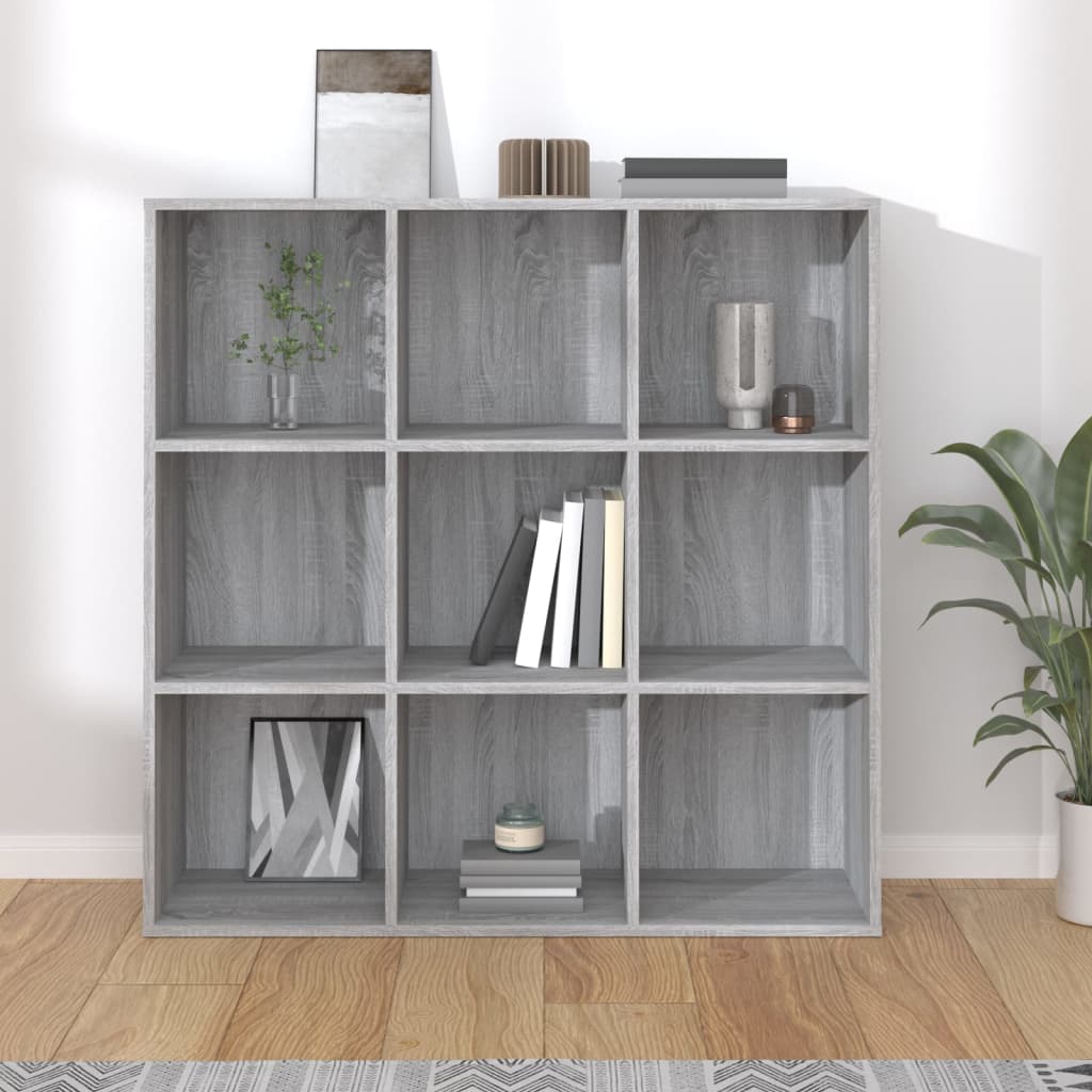 vidaXL Bibliotecă, gri sonoma, 98x29x97,5 cm