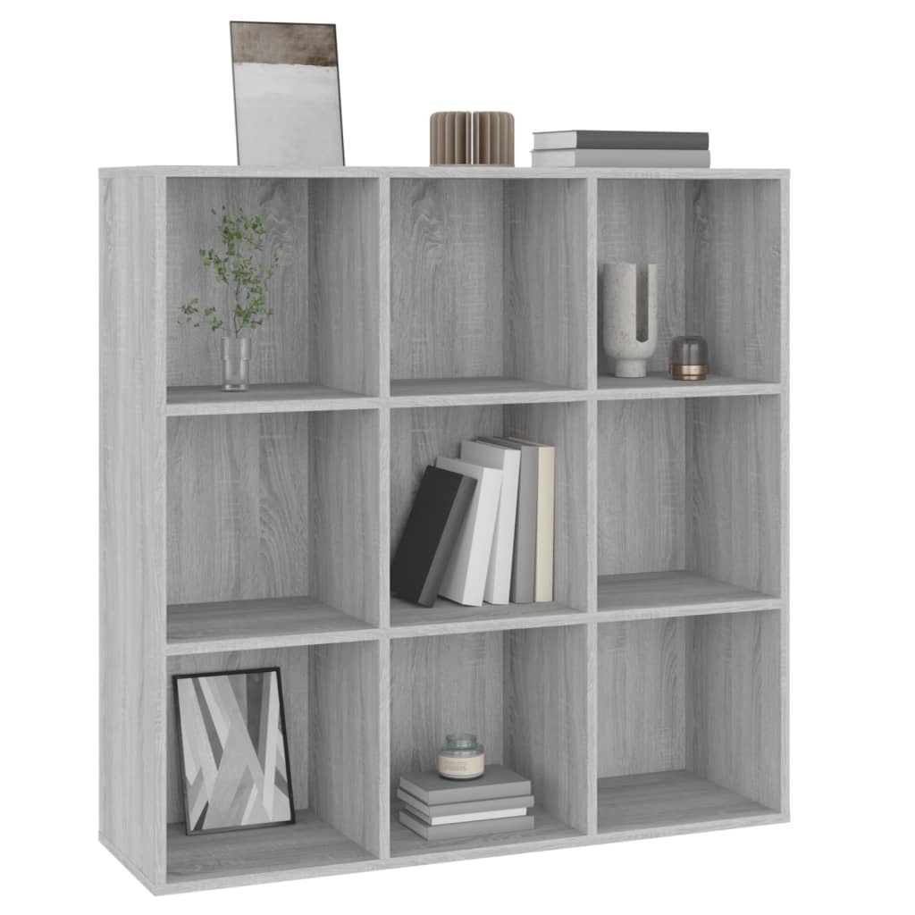 vidaXL Bibliotecă, gri sonoma, 98x29x97,5 cm