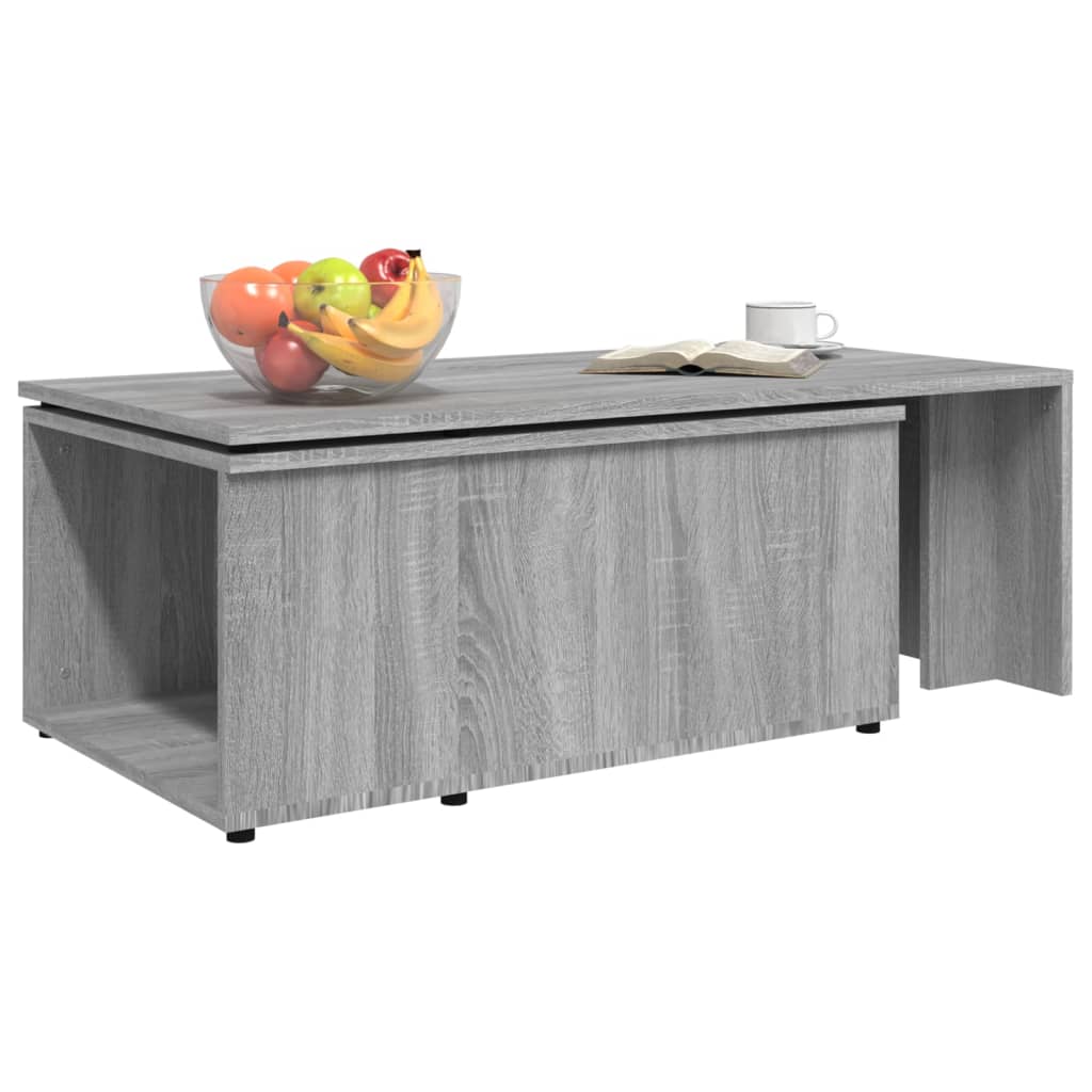 vidaXL Măsuță de cafea, gri sonoma, 150x50x35 cm, lemn prelucrat