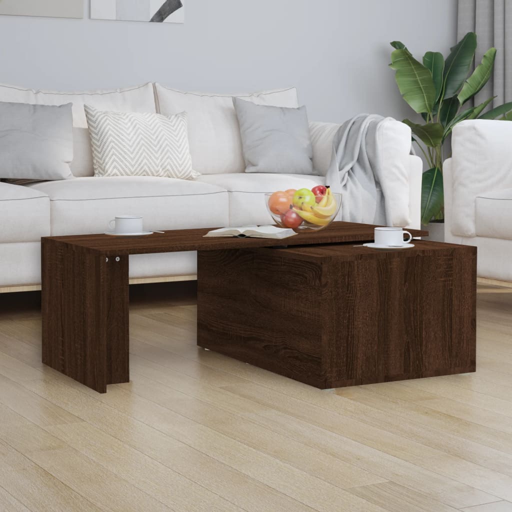 vidaXL Măsuță de cafea, stejar maro, 150x50x35 cm, lemn prelucrat vidaXL Măsuță de cafea, stejar maro, 150x50x35 cm, lemn prelucrat