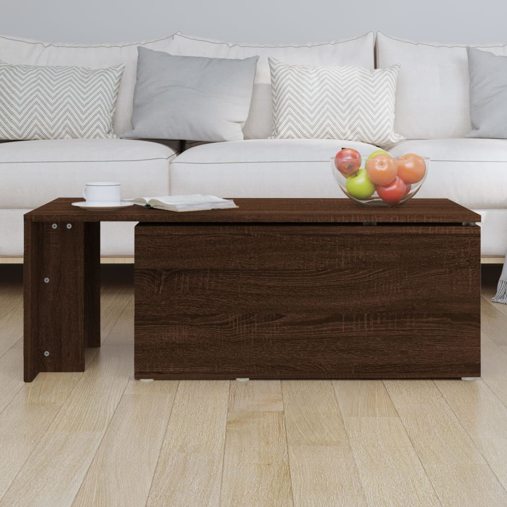 vidaXL Măsuță de cafea, stejar maro, 150x50x35 cm, lemn prelucrat vidaXL Măsuță de cafea, stejar maro, 150x50x35 cm, lemn prelucrat