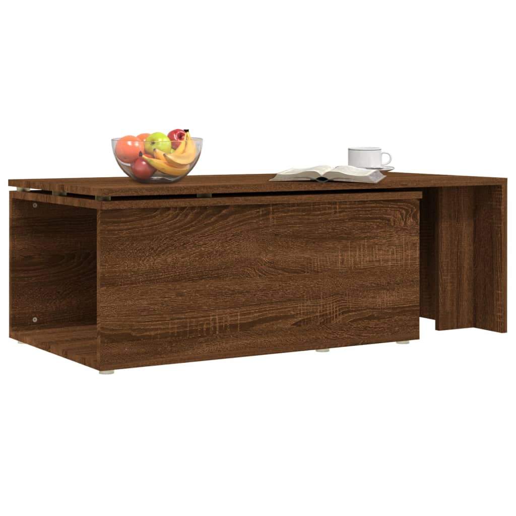 vidaXL Măsuță de cafea, stejar maro, 150x50x35 cm, lemn prelucrat vidaXL Măsuță de cafea, stejar maro, 150x50x35 cm, lemn prelucrat