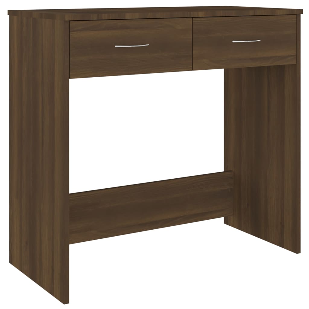 vidaXL Birou Stejar maro 80x40x75 cm Lemn prelucrat