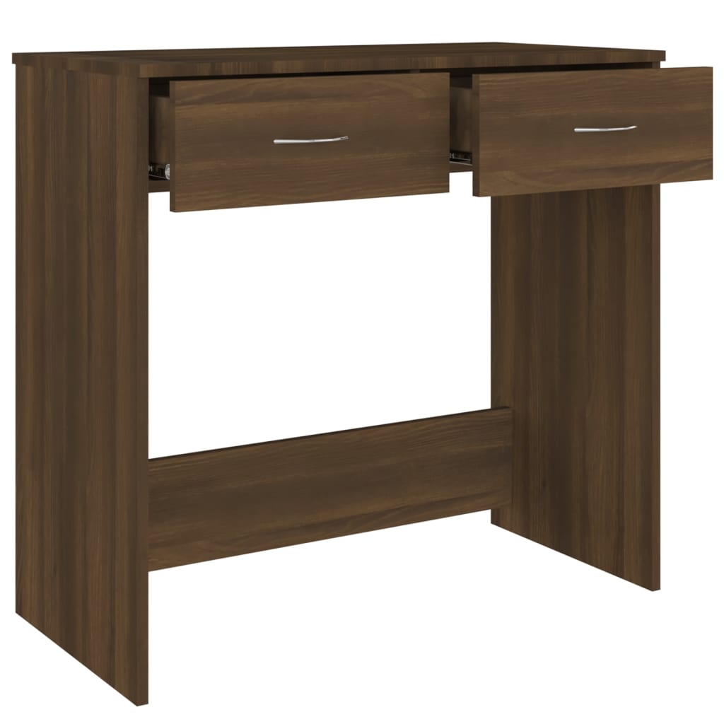 vidaXL Birou Stejar maro 80x40x75 cm Lemn prelucrat