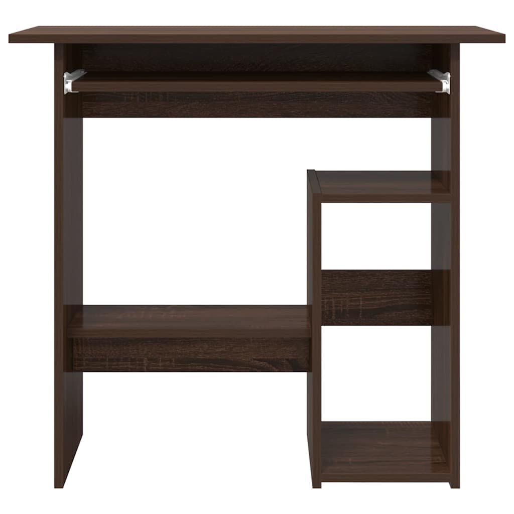 vidaXL Birou, stejar maro, 80x45x74 cm, lemn prelucrat