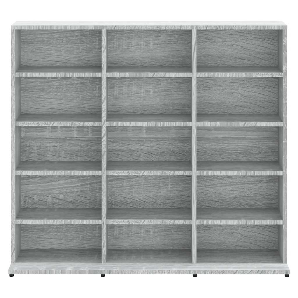 vidaXL Dulap CD-uri, sonoma gri, 100x23x89,5 cm, lemn prelucrat
