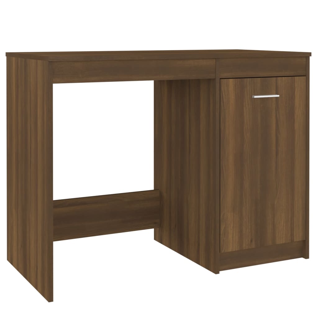 vidaXL Birou, stejar maro, 100x50x76 cm, lemn prelucrat vidaXL Birou, stejar maro, 100x50x76 cm, lemn prelucrat