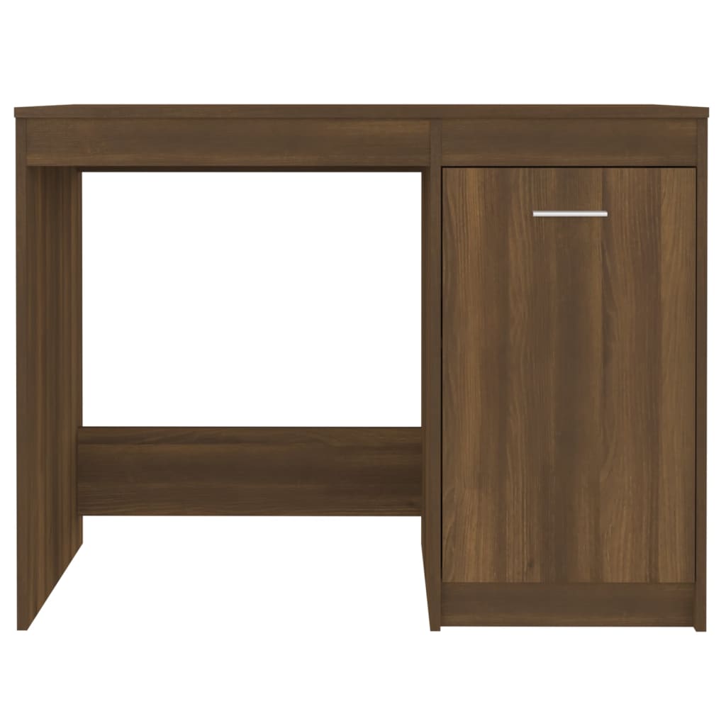 vidaXL Birou, stejar maro, 100x50x76 cm, lemn prelucrat vidaXL Birou, stejar maro, 100x50x76 cm, lemn prelucrat