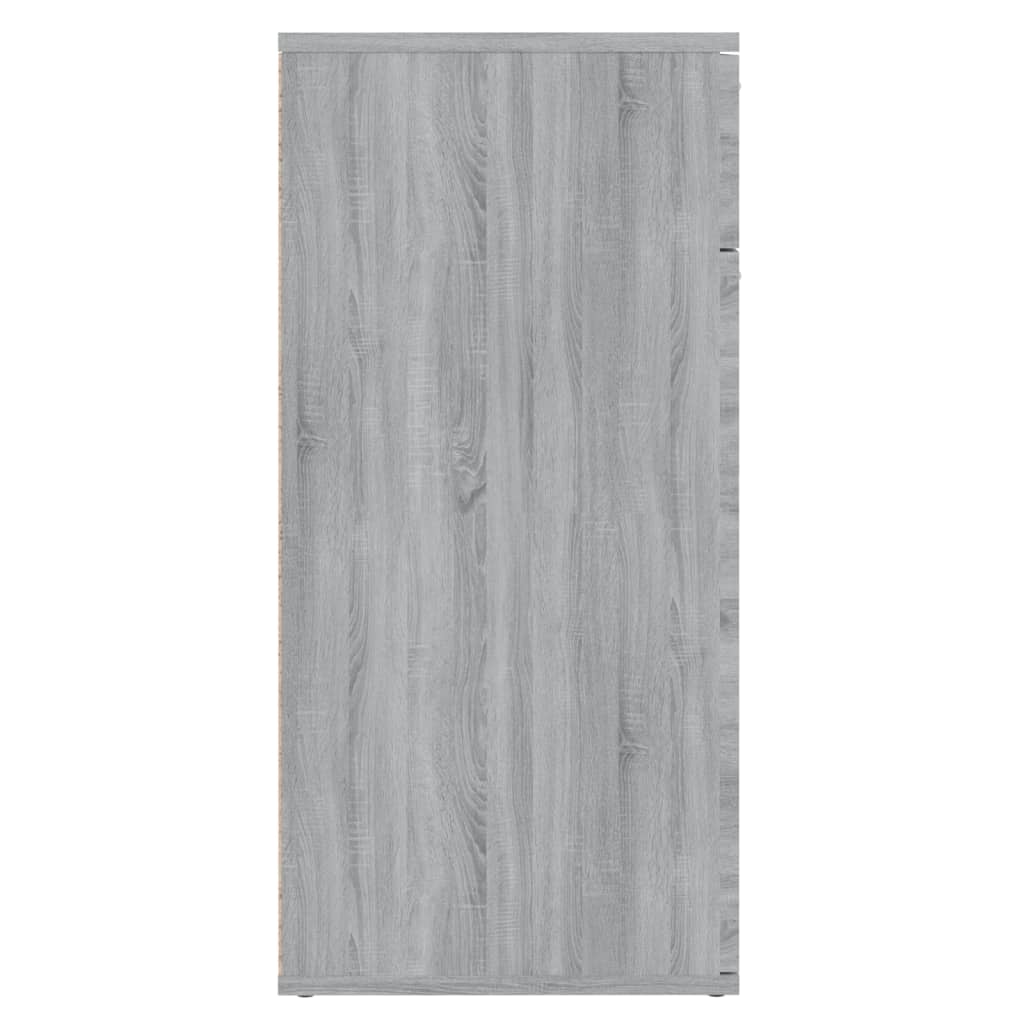 vidaXL Dulap, sonoma gri, 80x36x75 cm, lemn compozit