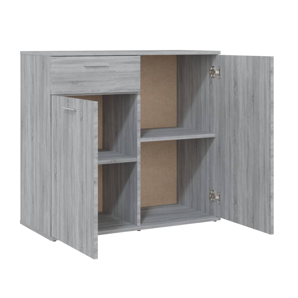 vidaXL Dulap, sonoma gri, 80x36x75 cm, lemn compozit