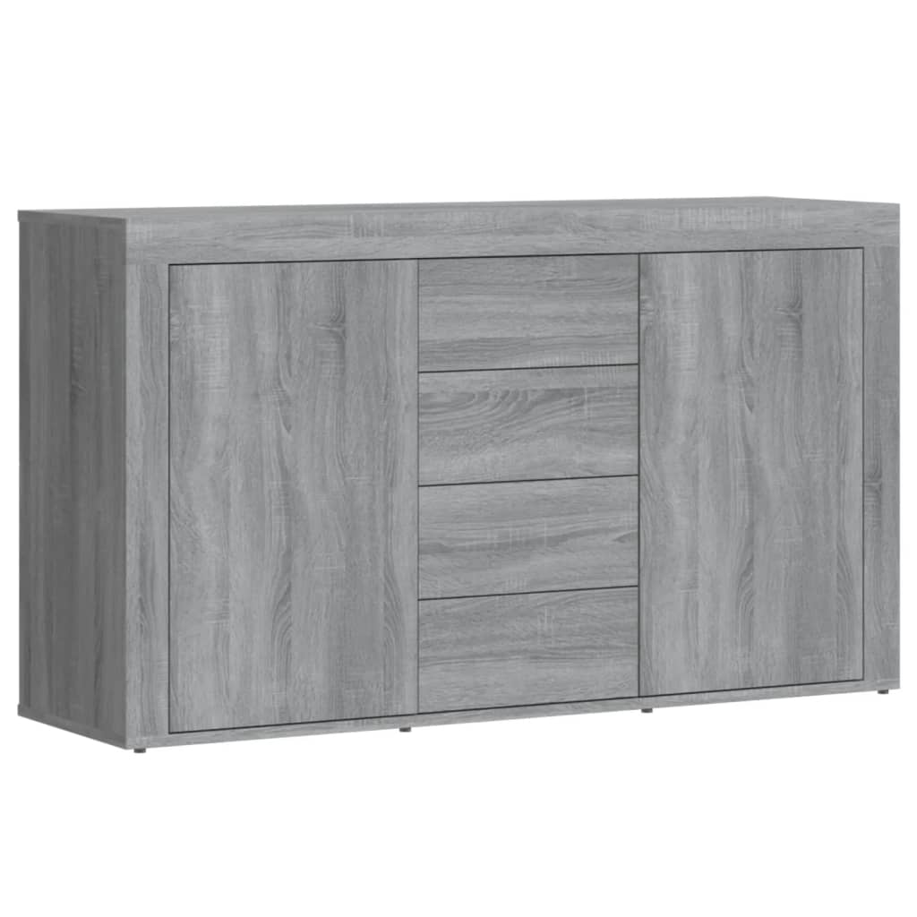 vidaXL Servantă, sonoma gri, 120x36x69 cm, lemn compozit