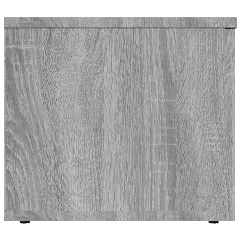 vidaXL Comodă TV, gri sonoma, 80x34x30 cm, lemn compozit vidaXL Comodă TV, gri sonoma, 80x34x30 cm, lemn compozit