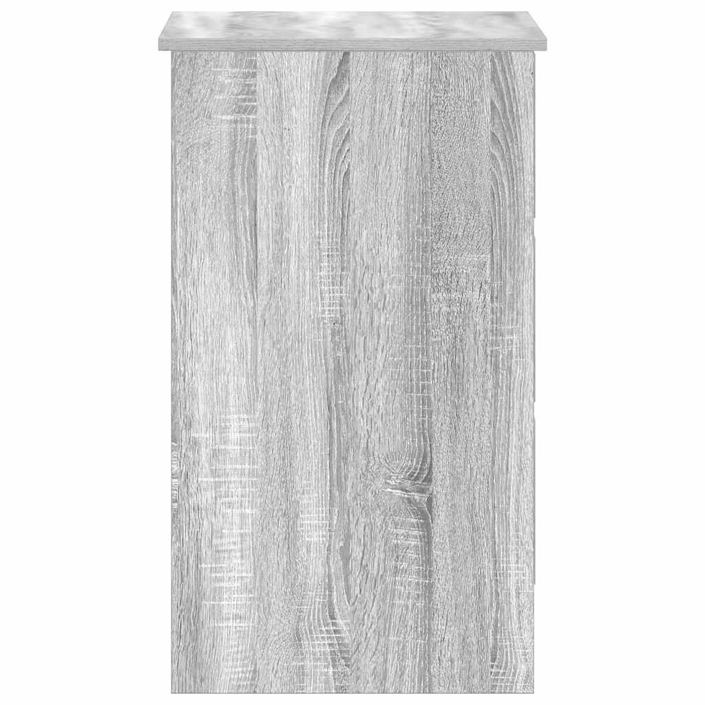 vidaXL Birou, gri sonoma, 90x45x76 cm, lemn prelucrat