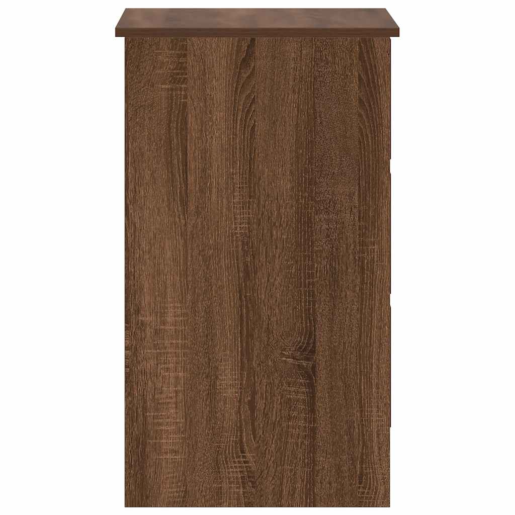 vidaXL Birou, stejar maro, 90x45x76 cm, lemn prelucrat