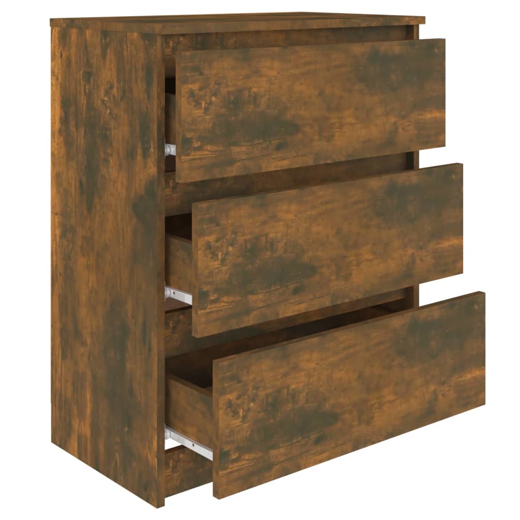 vidaXL Dulap, stejar fumuriu, 60x35x76 cm, lemn prelucrat