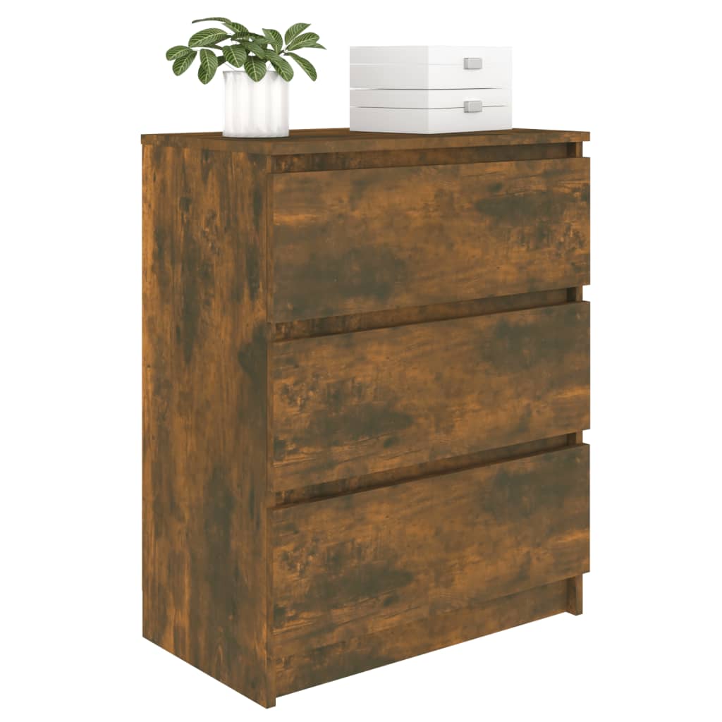 vidaXL Dulap, stejar fumuriu, 60x35x76 cm, lemn prelucrat