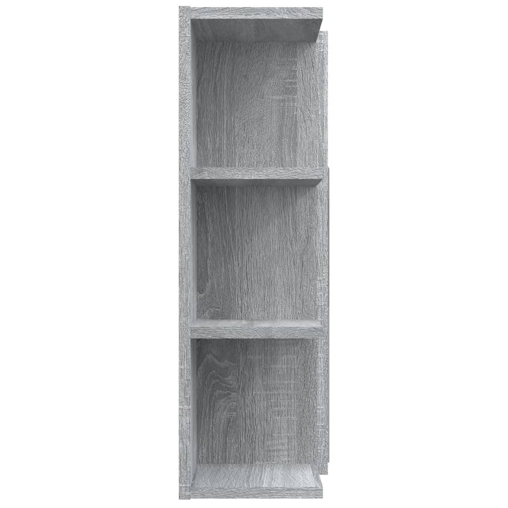 vidaXL Dulap de baie cu oglindă gri sonoma 80x20,5x64 cm lemn compozit vidaXL Dulap de baie cu oglindă gri sonoma 80x20,5x64 cm lemn compozit