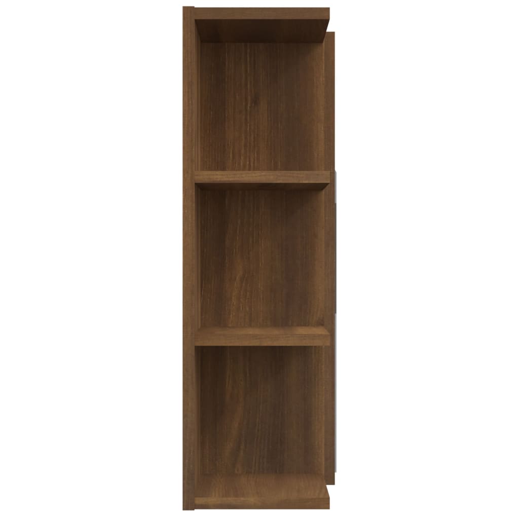vidaXL Dulap de baie cu oglindă stejar maro 80x20,5x64cm lemn compozit vidaXL Dulap de baie cu oglindă stejar maro 80x20,5x64cm lemn compozit