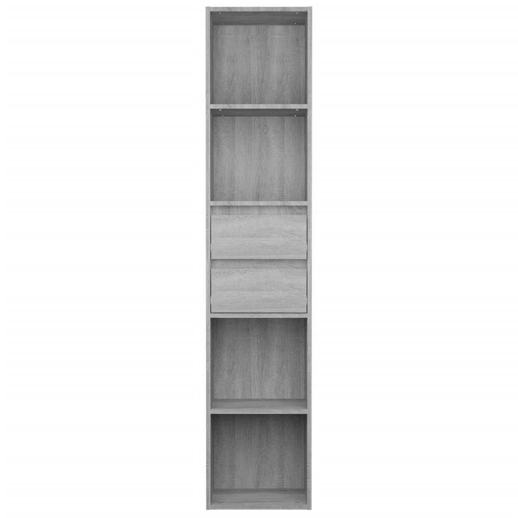 vidaXL Bibliotecă, gri sonoma, 36x30x171 cm, lemn prelucrat vidaXL Bibliotecă, gri sonoma, 36x30x171 cm, lemn prelucrat