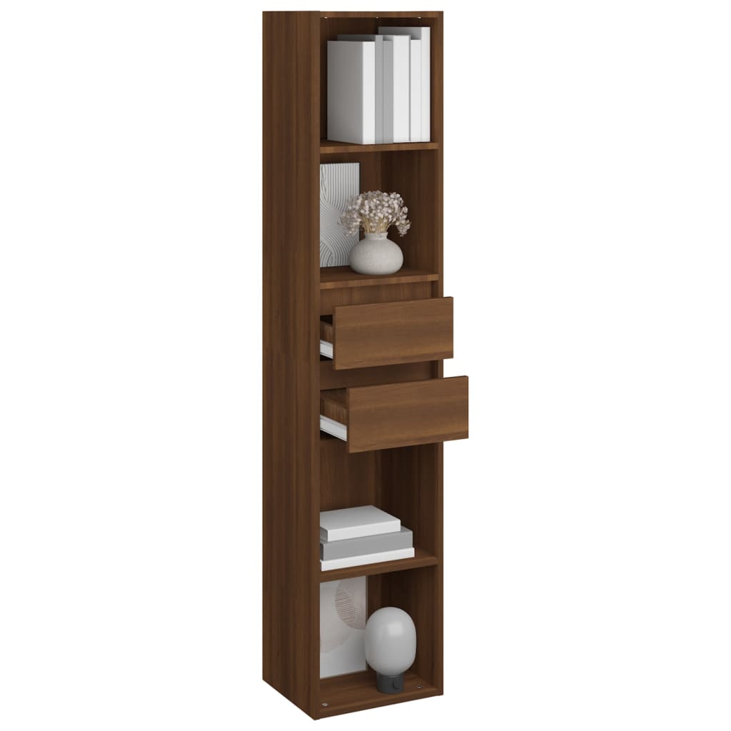 vidaXL Bibliotecă, stejar maro, 36x30x171 cm, lemn prelucrat