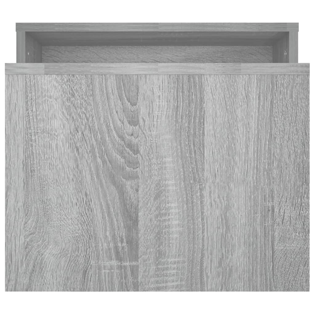 vidaXL Set măsuță de cafea, gri sonoma, 100x48x40 cm, lemn prelucrat