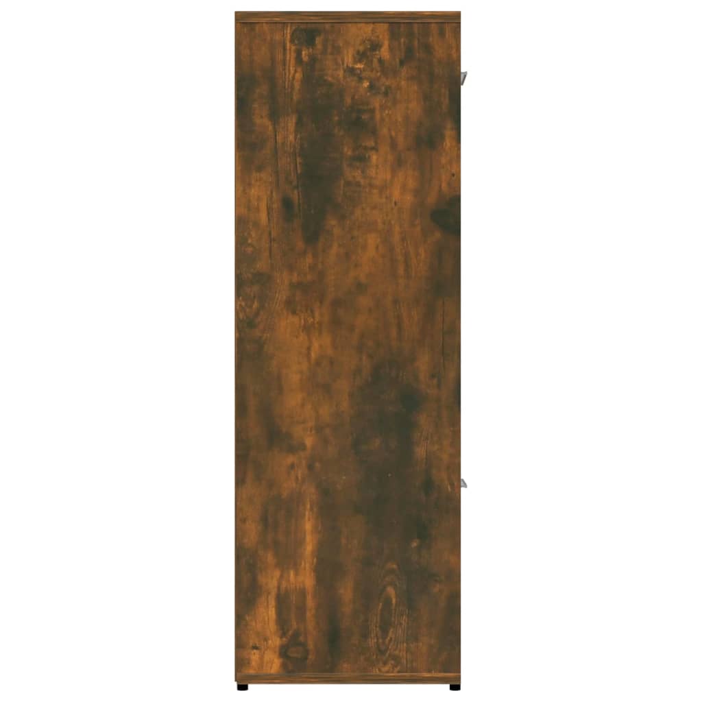 vidaXL Bibliotecă, stejar fumuriu, 90x30x90 cm, lemn prelucrat