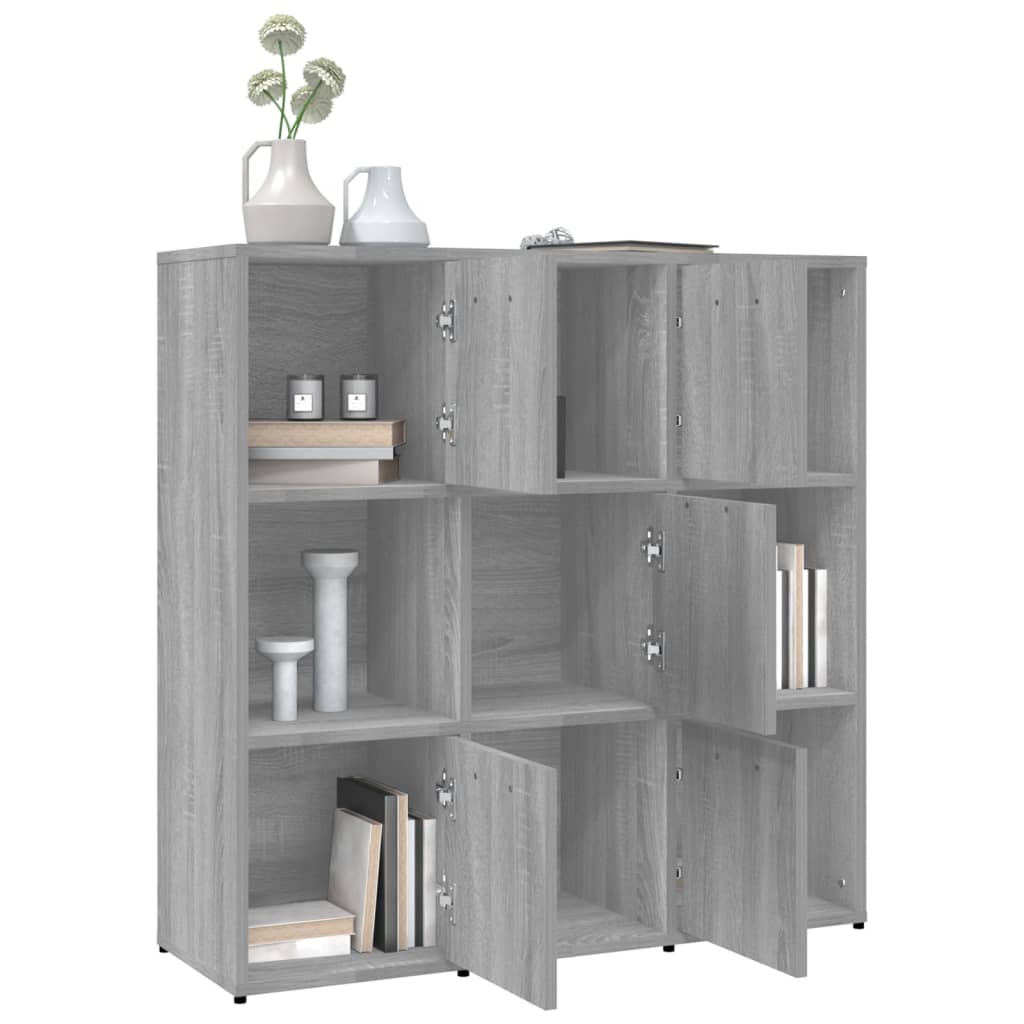 vidaXL Bibliotecă, gri sonoma, 90x30x90 cm, lemn prelucrat vidaXL Bibliotecă, gri sonoma, 90x30x90 cm, lemn prelucrat